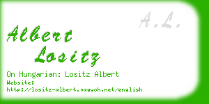 albert lositz business card